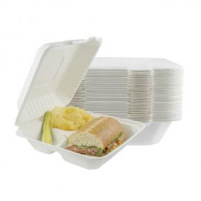 Disposable Food Container With Compartments 8inch