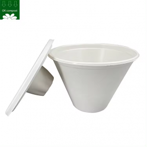 Customizing Service Compostable Bagasse Fiber Molded Flower Pots Eco Friendly Pulp Biodegradable For Plants